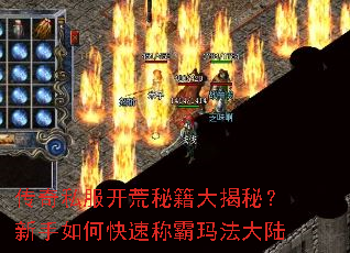 传奇私服开荒秘籍大揭秘?新手如何快速称霸玛法大陆 传奇私服开荒秘籍大揭秘?新手如何快速称霸玛法大陆