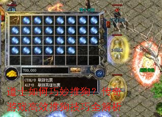 道士如何巧妙推狗?传奇游戏高效推狗技巧全解析 道士如何巧妙推狗?传奇游戏高效推狗技巧全解析