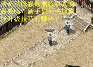 传奇私服蜈蚣洞练级真的高效吗？新手如何快速刷怪升级技巧有哪些？