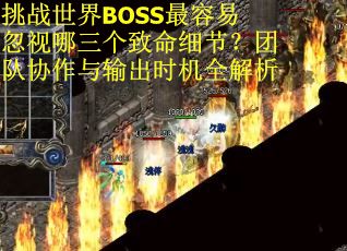 挑战世界BOSS最容易忽视哪三个致命细节？团队协作与输出时机全解析