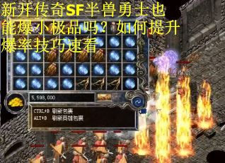 新开传奇SF半兽勇士也能爆小极品吗？如何提升爆率技巧速看