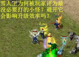 雪人王为何被玩家评为最没必要打的小怪？避开它会影响升级效率吗？