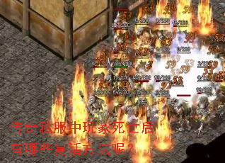 传奇私服中玩家死亡后有哪些复活方法呢? 传奇私服中玩家死亡后有哪些复活方法呢?