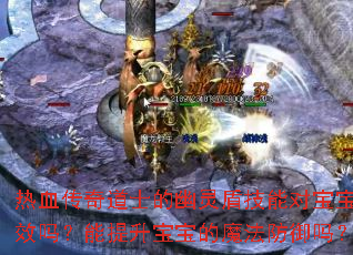 热血传奇道士的幽灵盾技能对宝宝有效吗?能提升宝宝的魔法防御吗? 热血传奇道士的幽灵盾技能对宝宝有效吗?能提升宝宝的魔法防御吗?