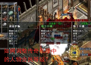 如何调整传奇私服中的人物会员等级? 如何调整传奇私服中的人物会员等级?