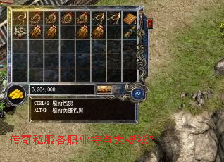 传奇私服各职业特点大揭秘? 传奇私服各职业特点大揭秘?