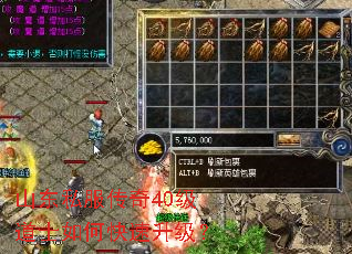 山东私服传奇40级道士如何快速升级? 山东私服传奇40级道士如何快速升级?