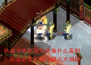 热血传奇私服究竟靠什么盈利?玩家必看的赚钱模式大揭秘 热血传奇私服究竟靠什么盈利?玩家必看的赚钱模式大揭秘