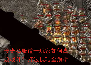 传奇私服道士玩家如何高效战斗?打法技巧全解析 传奇私服道士玩家如何高效战斗?打法技巧全解析